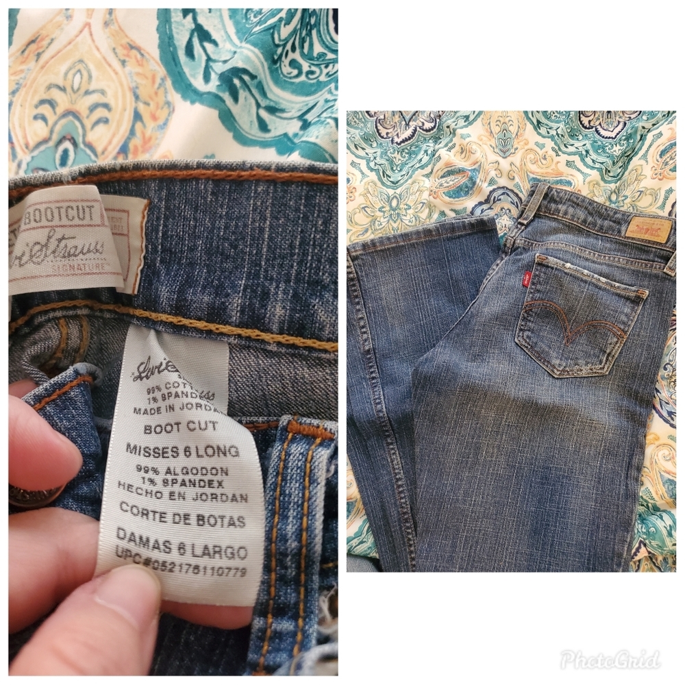 Levi Strauss jeans size 6 long boot cut